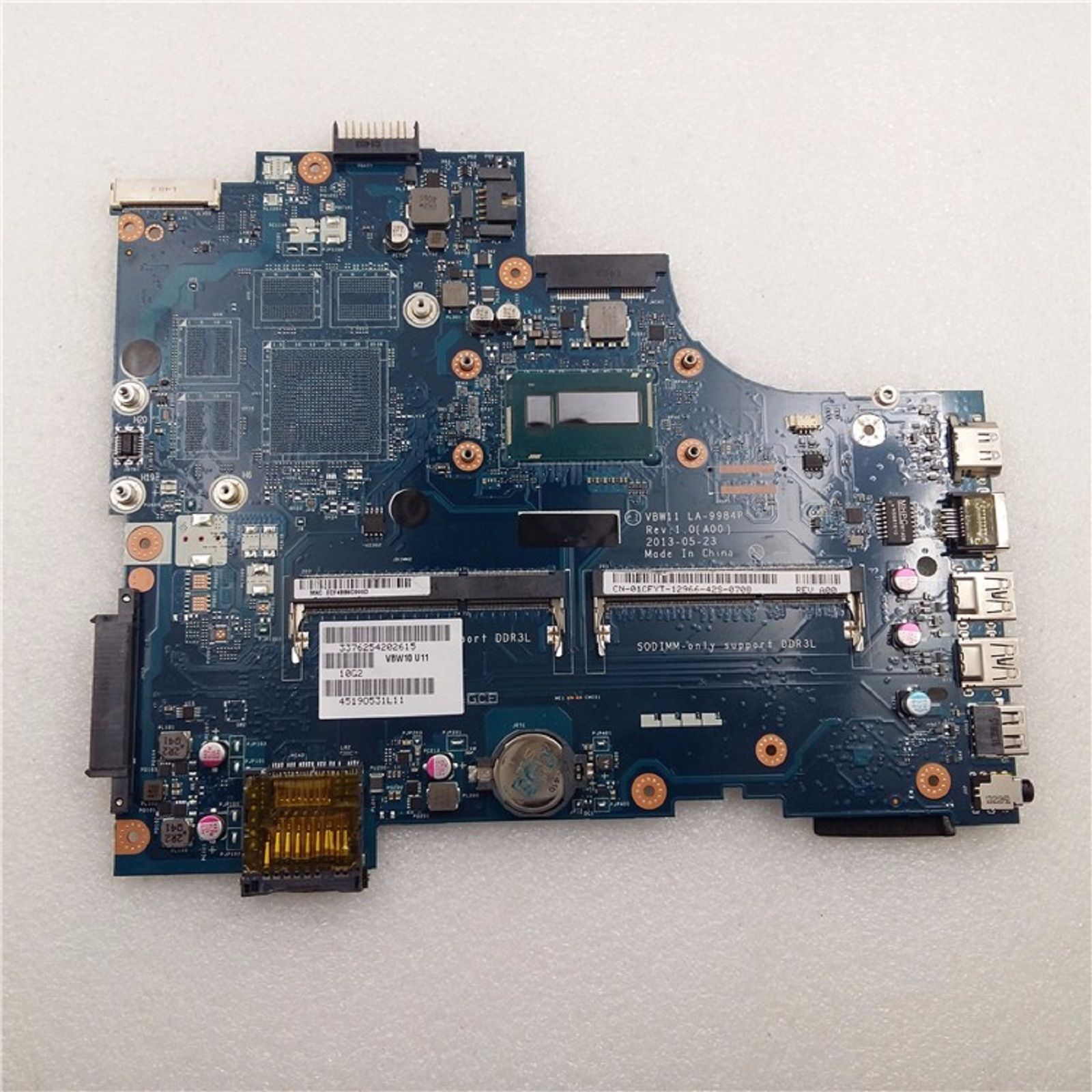 Dell Inspiron 5737 3737 Intel W / i3-4010u Hauptplatine LA-9984P